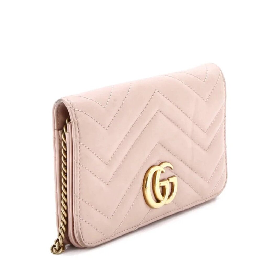 Gucci GG Marmont Chain Flap Bag Matelasse Leather Mini reb-550-091725 - Picture 3 of 7